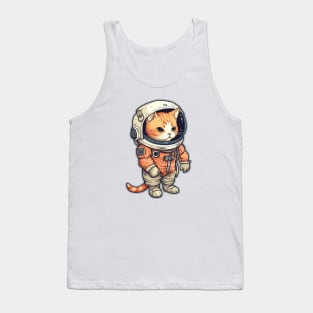 Astronaut cat Tank Top